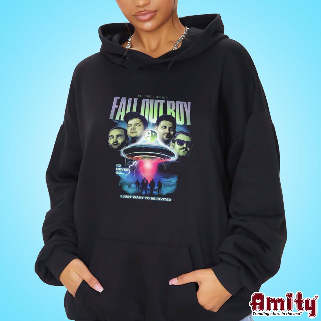 Fall Out Boy I Just Want To Be Invited Halloween I'd Never Go T-s hoodie