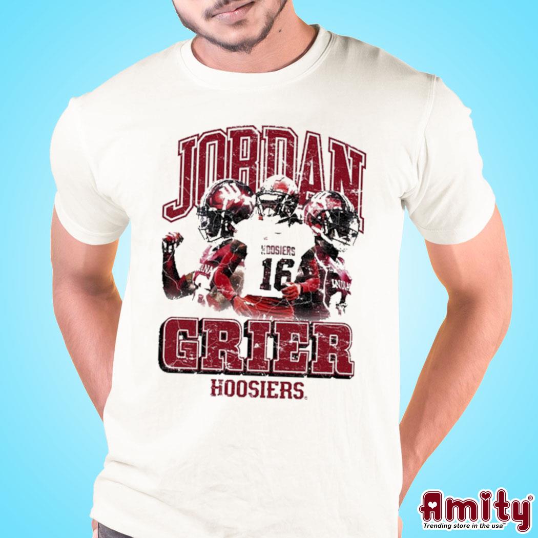 Jordan Grier 16 Indiana hoosiers photo design t-shirt