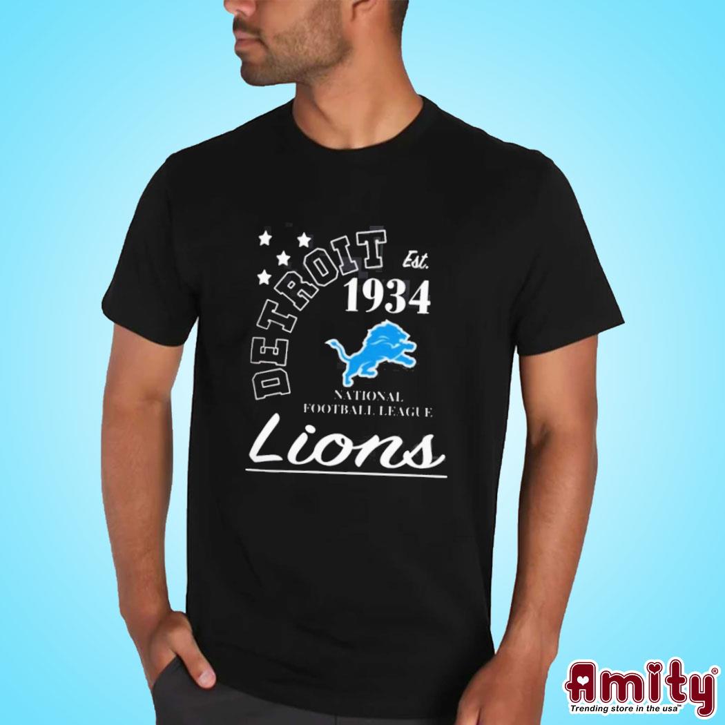 NFL detroit lions starter blue city arch team shirt - Limotees