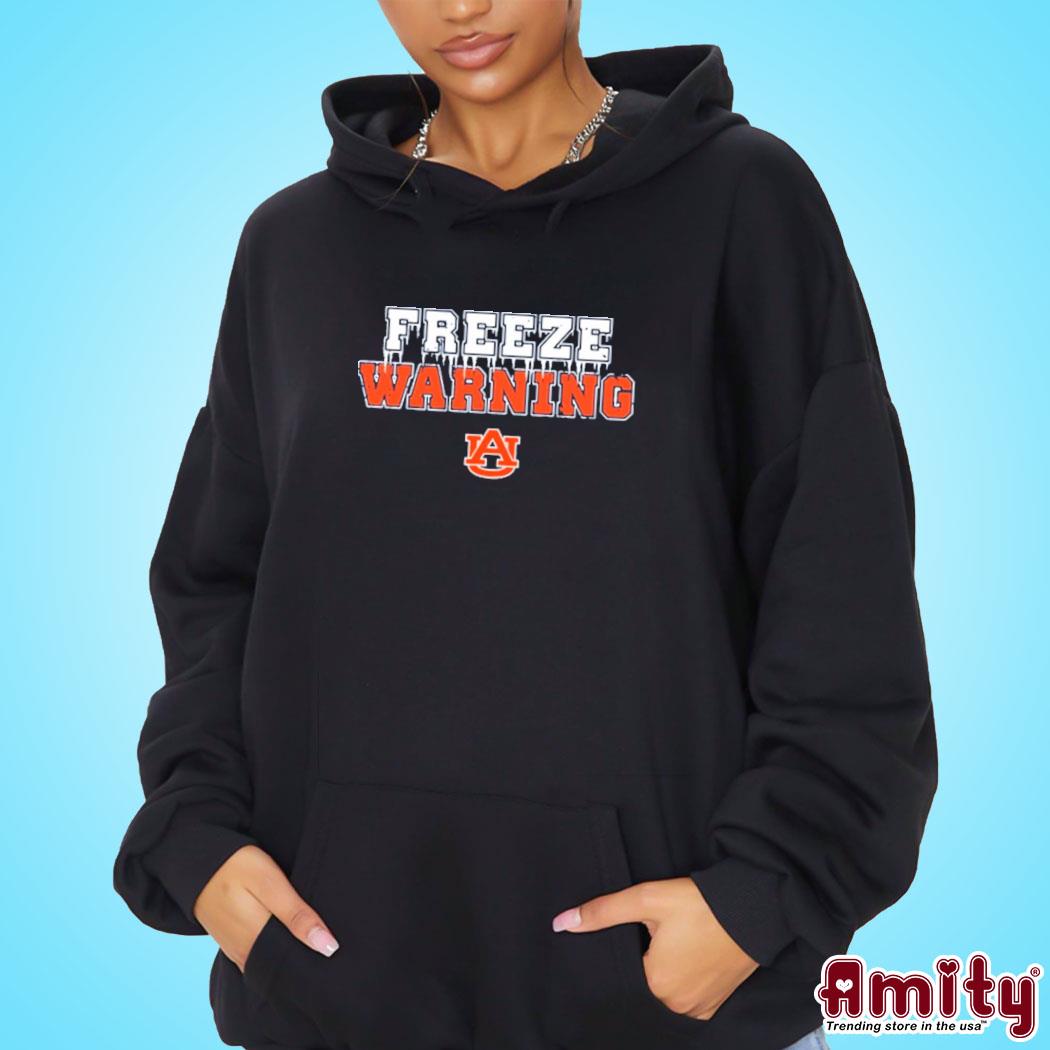 Official auburn Football Freeze Warning Shirt hoodie