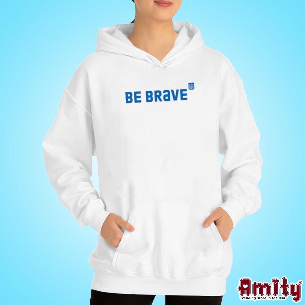 Official Be brave Ukraine logo design t-s hoodie