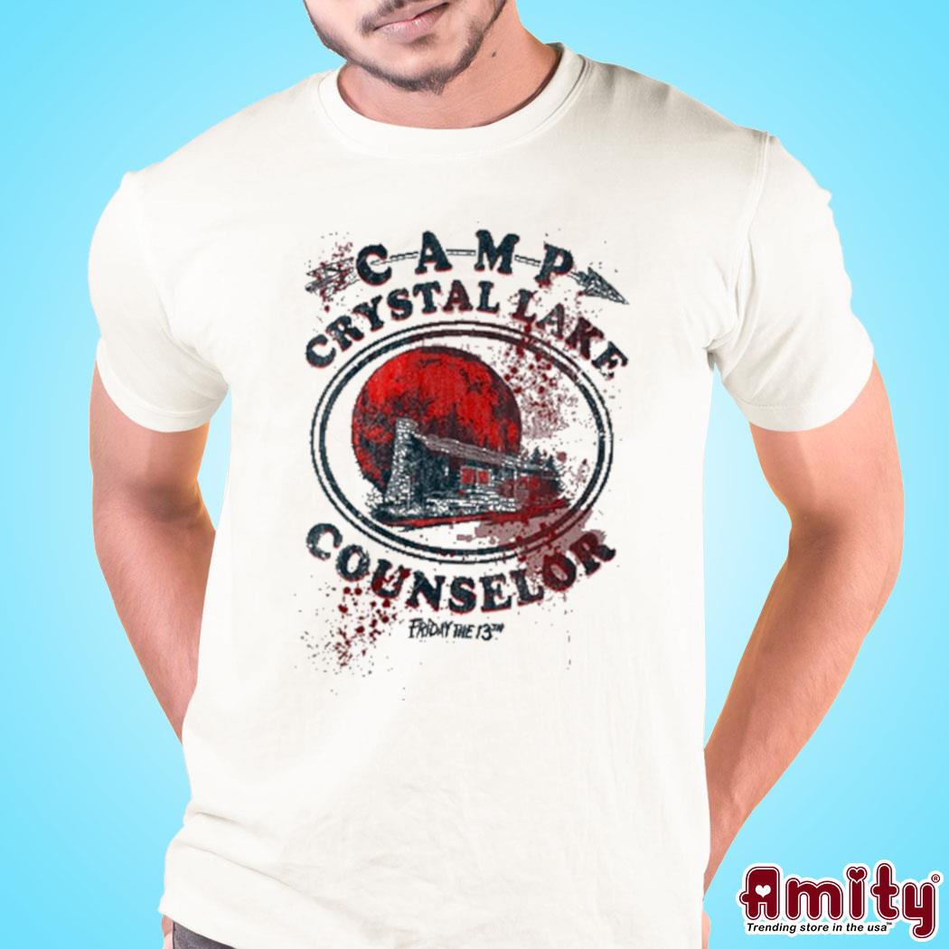 Official Camp crystal lake counselor art design t-shirt