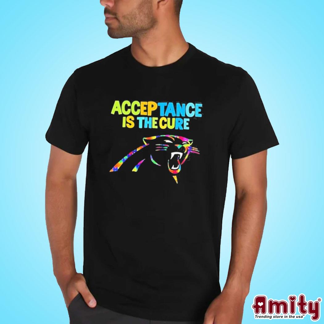 Official carolina Panthers Acceptance Is The Cure Autism Shirt