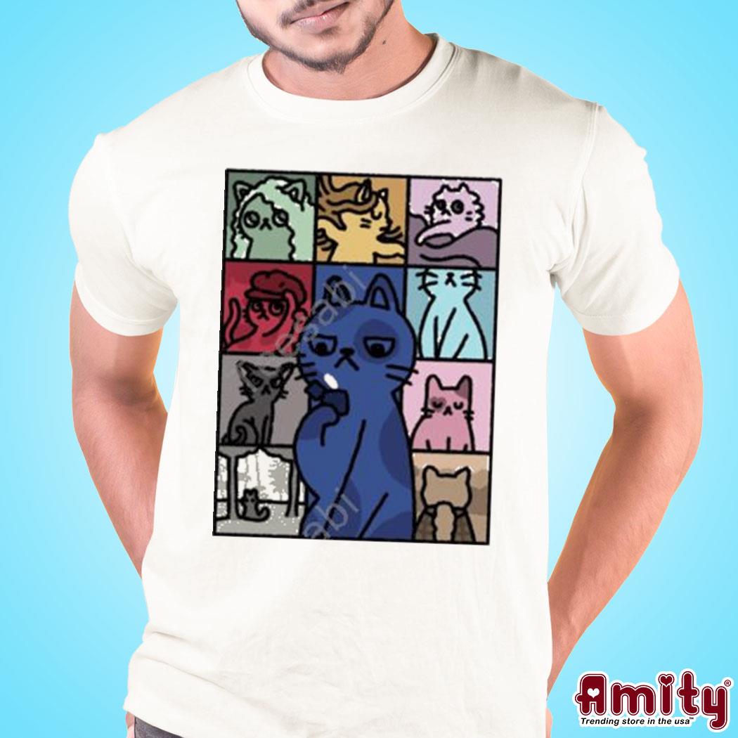 Official Cat midnights the eras tour art design t-shirt