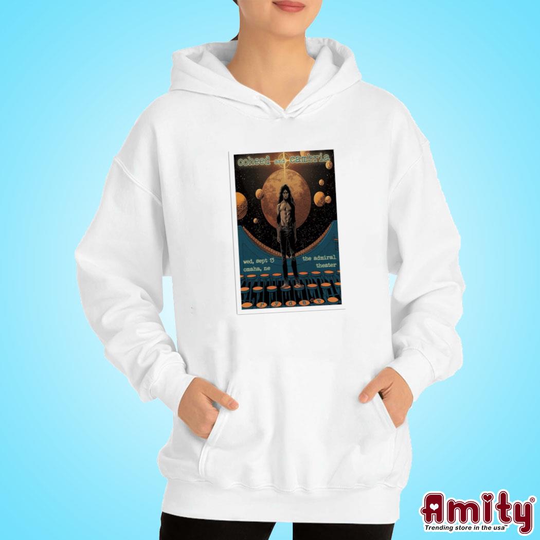 Official Coheed and Cambria september 13 2023 the Admiral Omaha NE art poster design t-s hoodie