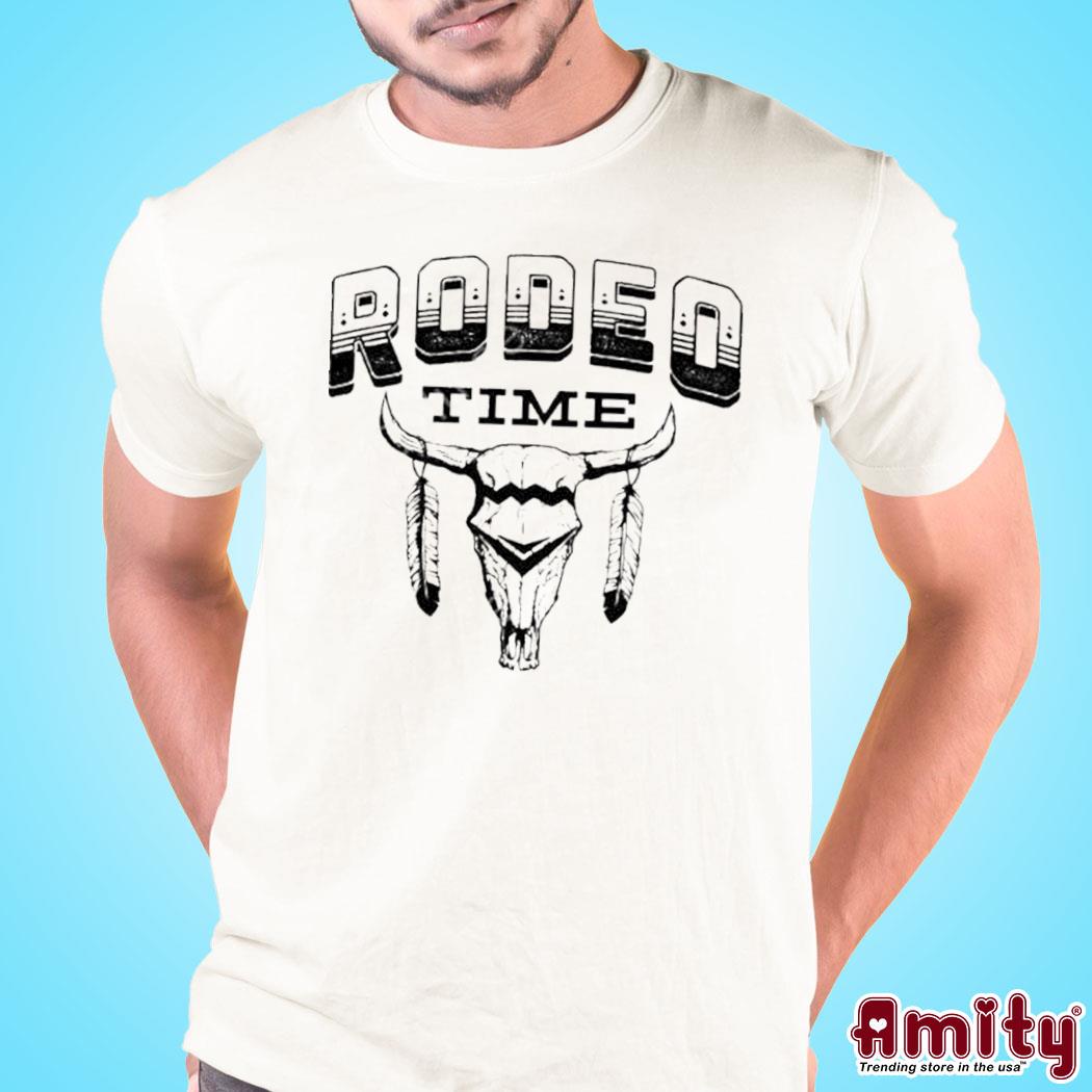 Official Dale brisby merch rodeo time skull clay logo design t-shirt