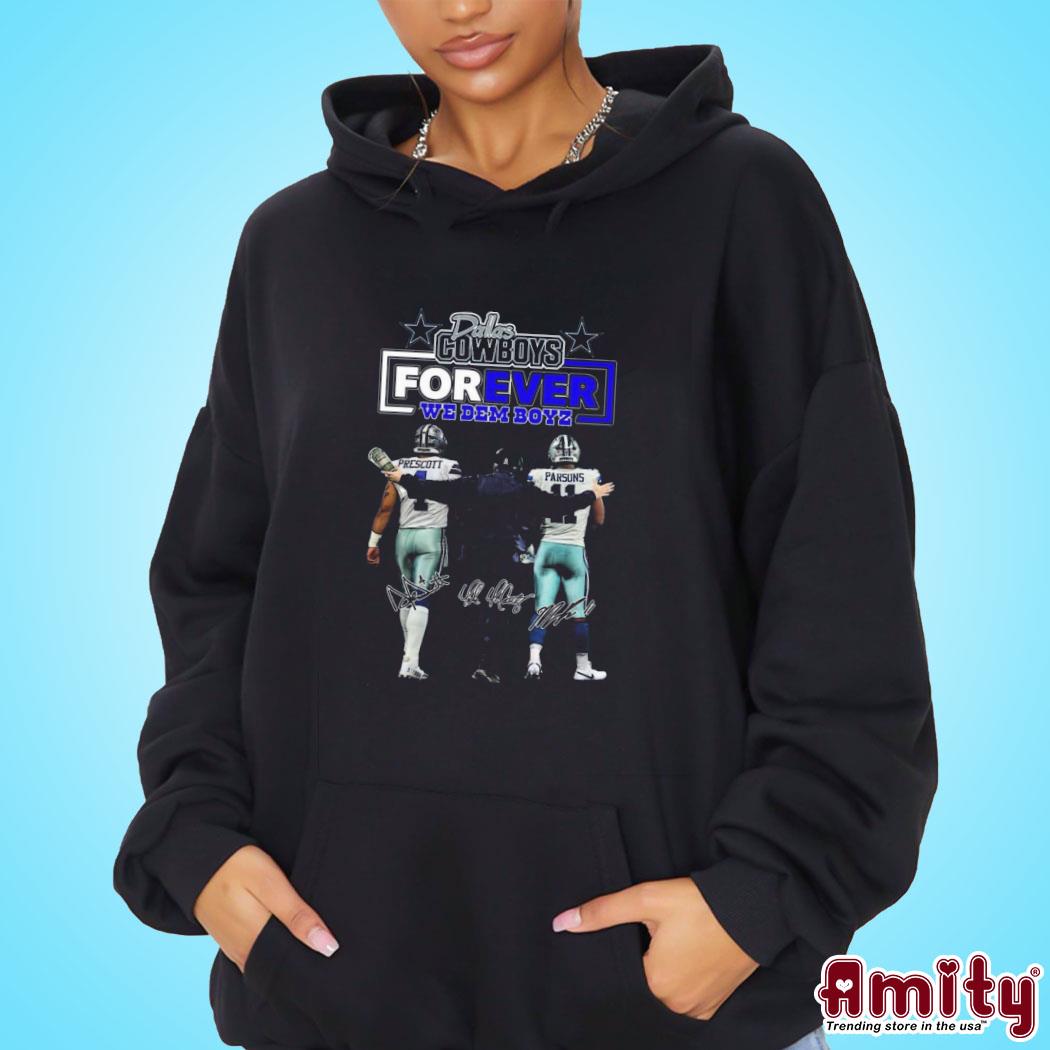 Official Dallas Cowboys forever we dem boyz Prescott Parsons signatures photo design t-s hoodie