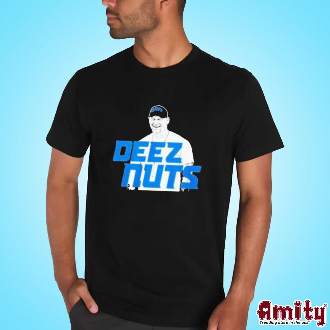 Official Dan Campbell deez nuts Detroit Lions photo design t-shirt