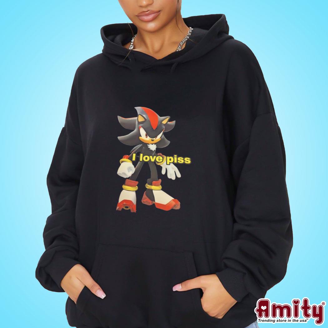 Official Dark Sonic I love piss art design t-s hoodie