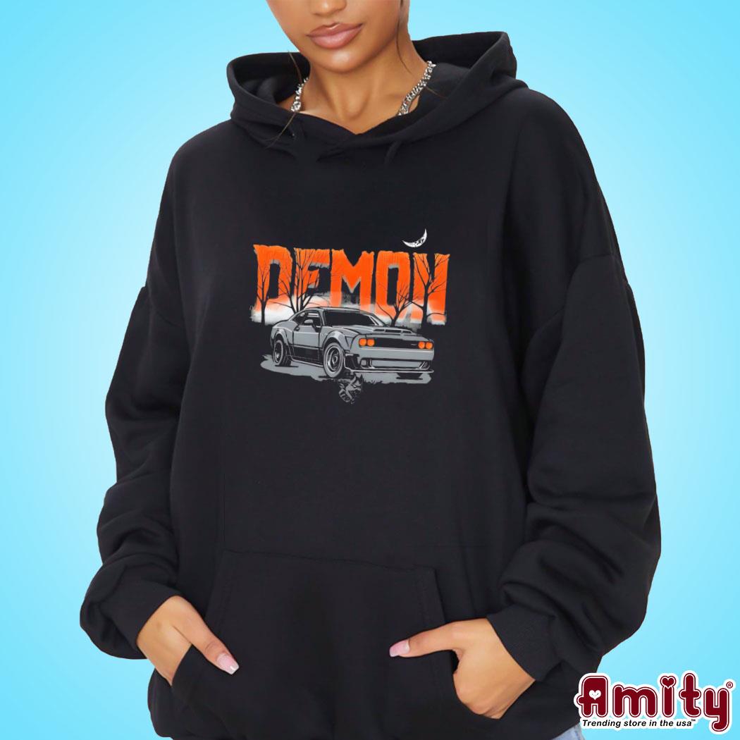 Official Dodge challenger srt demon halloween art design t-s hoodie