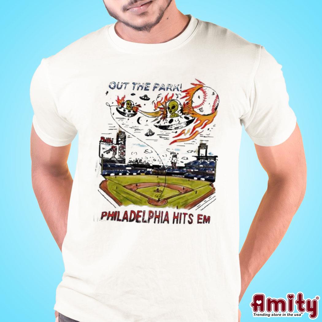 Official Eric kenney out the park Philadelphia hits em art design t-shirt