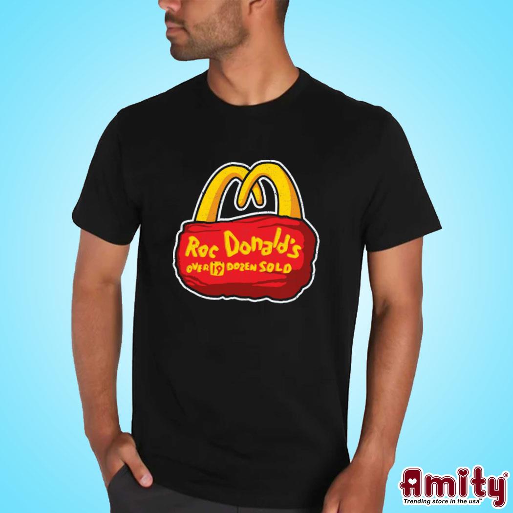 Official Fast food rocks RocDonald's over 19 dozen sold art design t-shirt