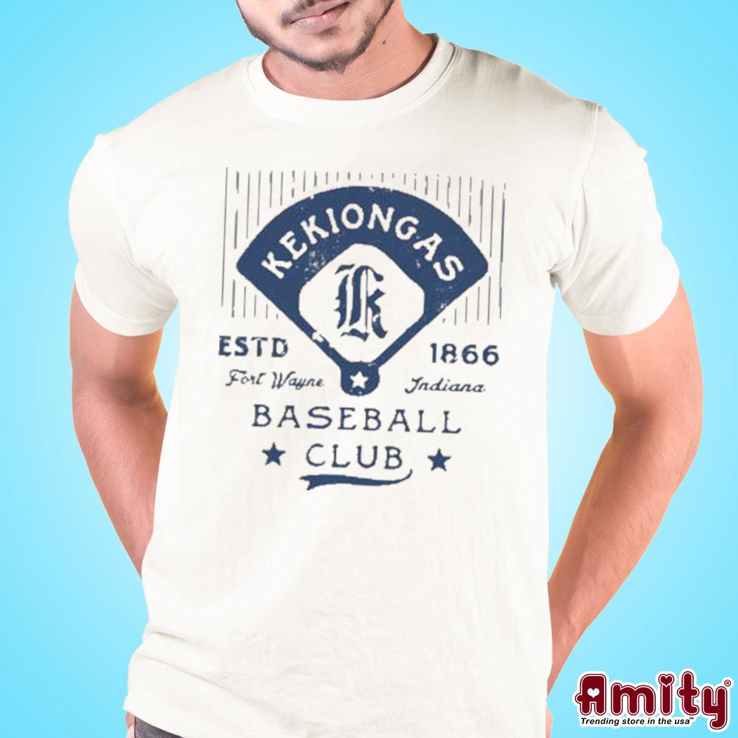 Official Fort wayne kekiongas Indiana baseball club logo design t-shirt