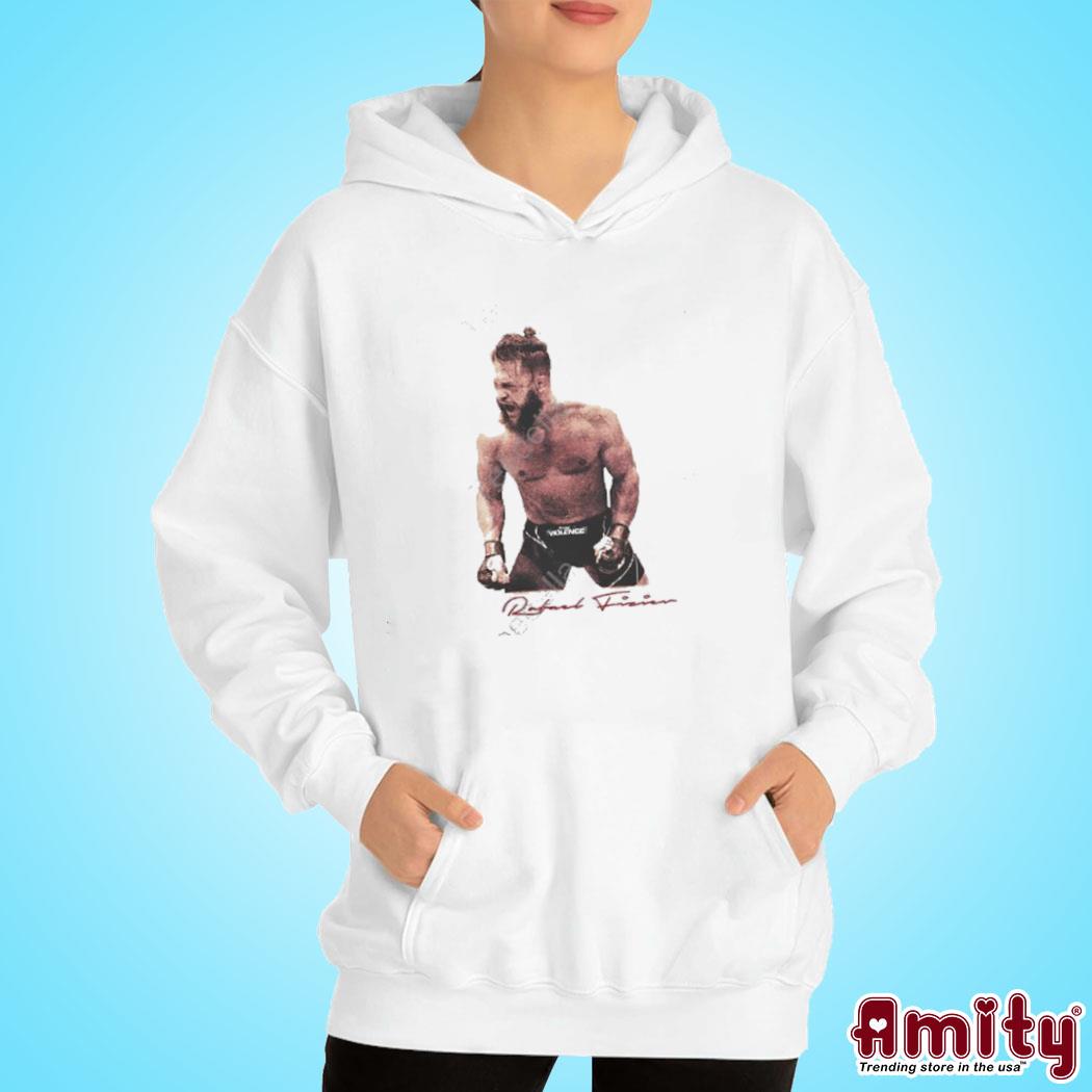 Official Full violence Rafael Fiziev signature photo design t-s hoodie