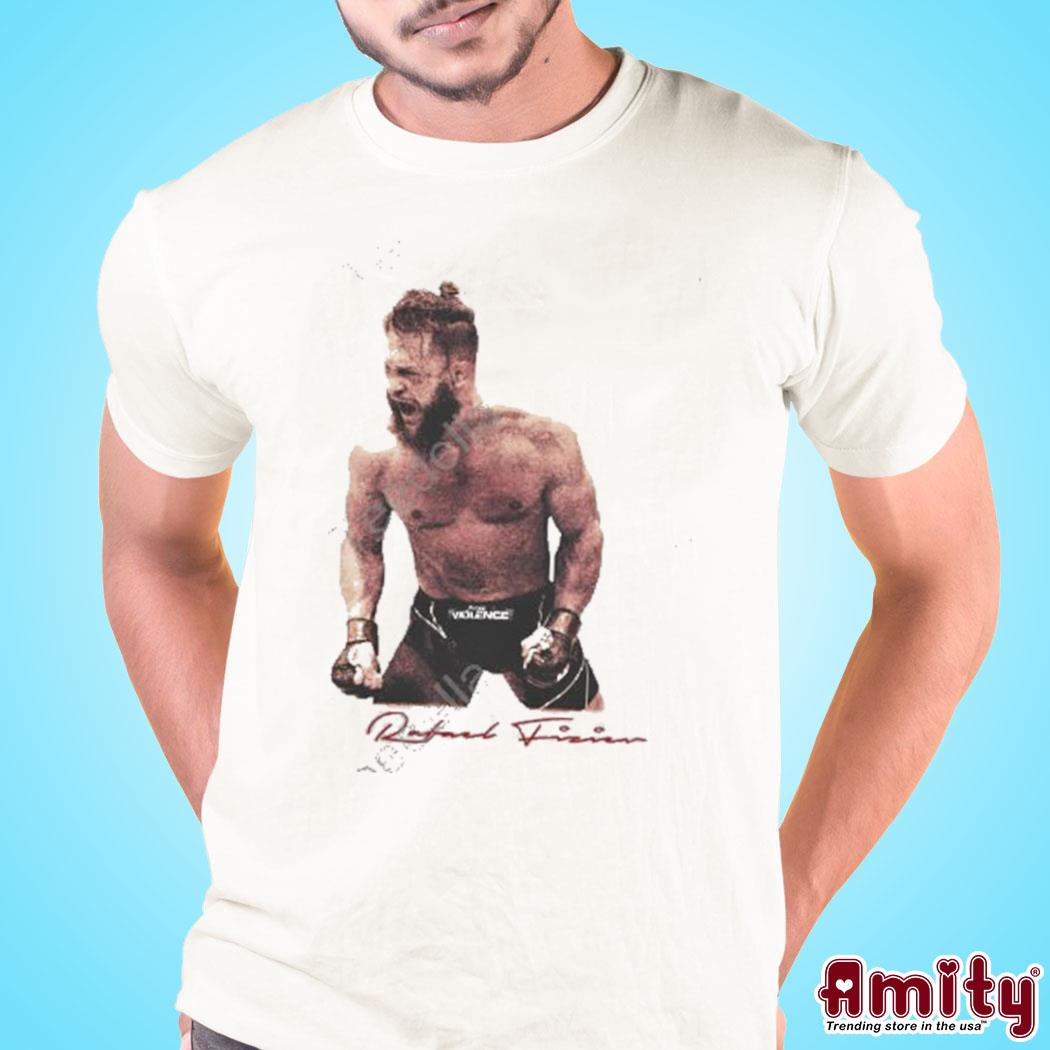 Official Full violence Rafael Fiziev signature photo design t-shirt