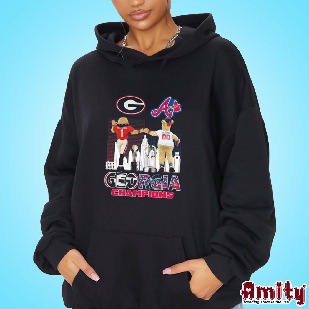 Official Georgia team sport champion photo design t-s hoodie