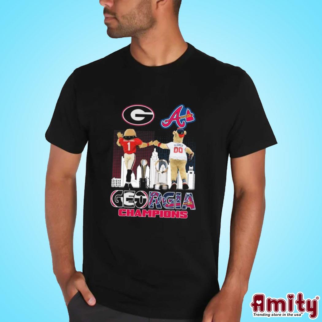 Official Georgia team sport champion photo design t-shirt