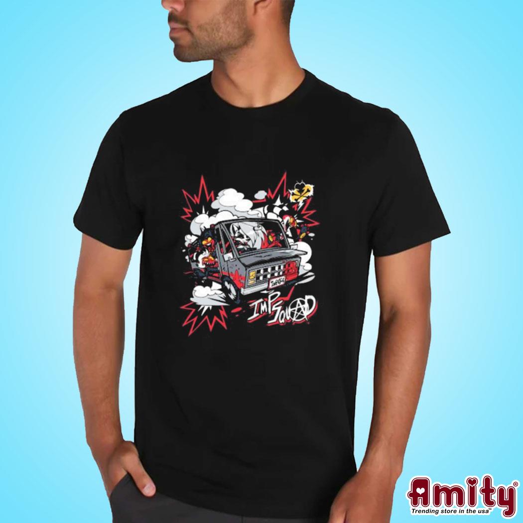 Official Helluva boss imp getaway art design t-shirt