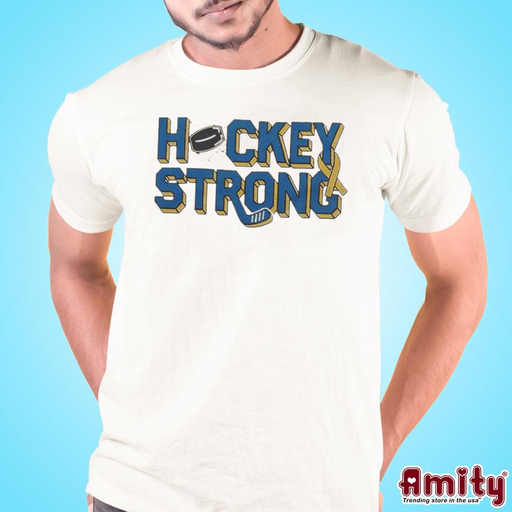 Official Hockey strong logo design t-shirt