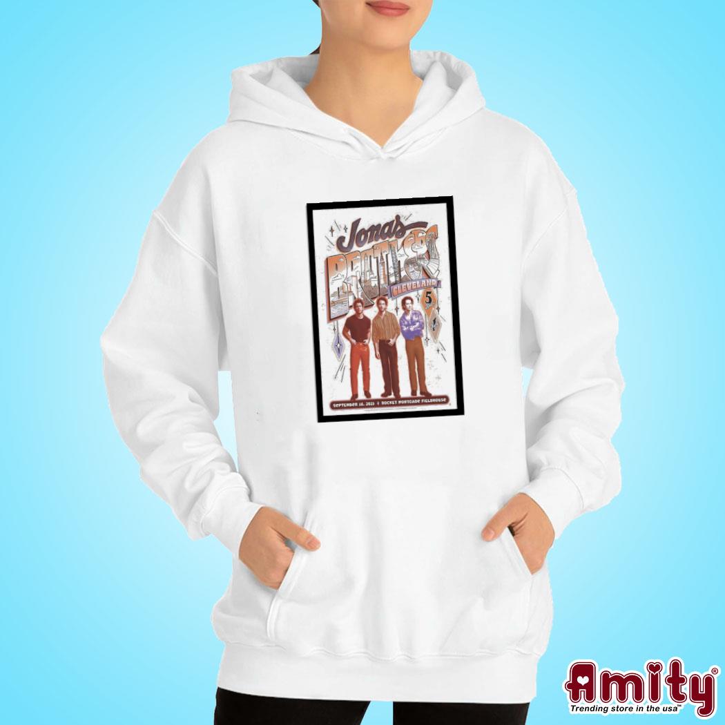 Official Jonas brother Cleveland tour 2023 photo poster design t-s hoodie