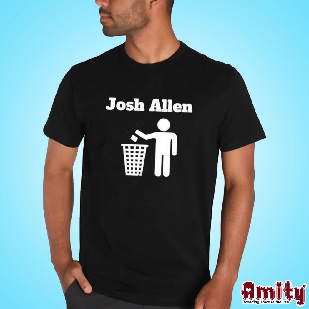 Official Josh allen trash logo design t-shirt