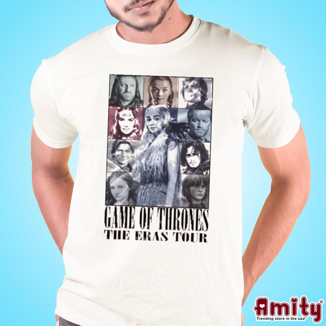 Official Justinamandon games of thrones the eras tours photo design t-shirt