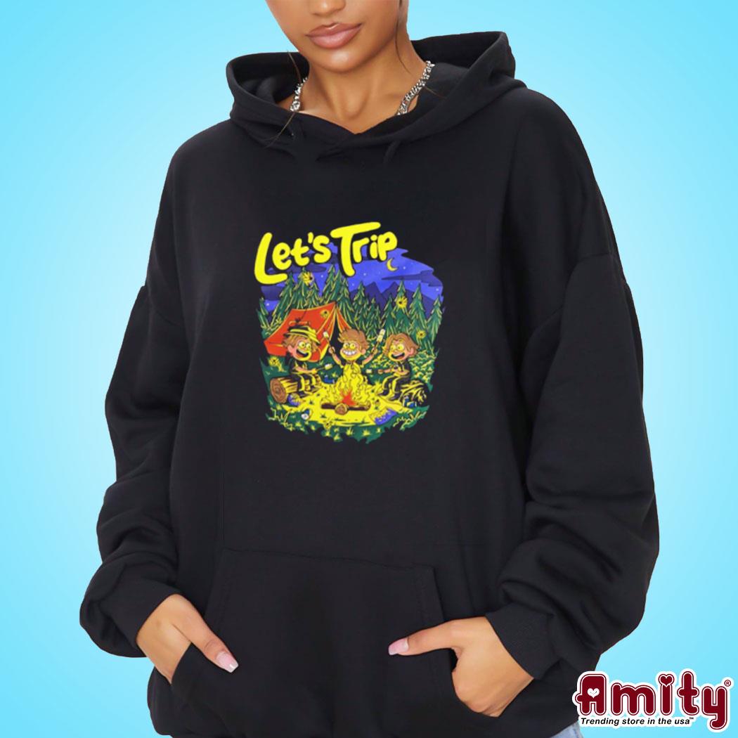 Official Let's trip campfire art design t-s hoodie