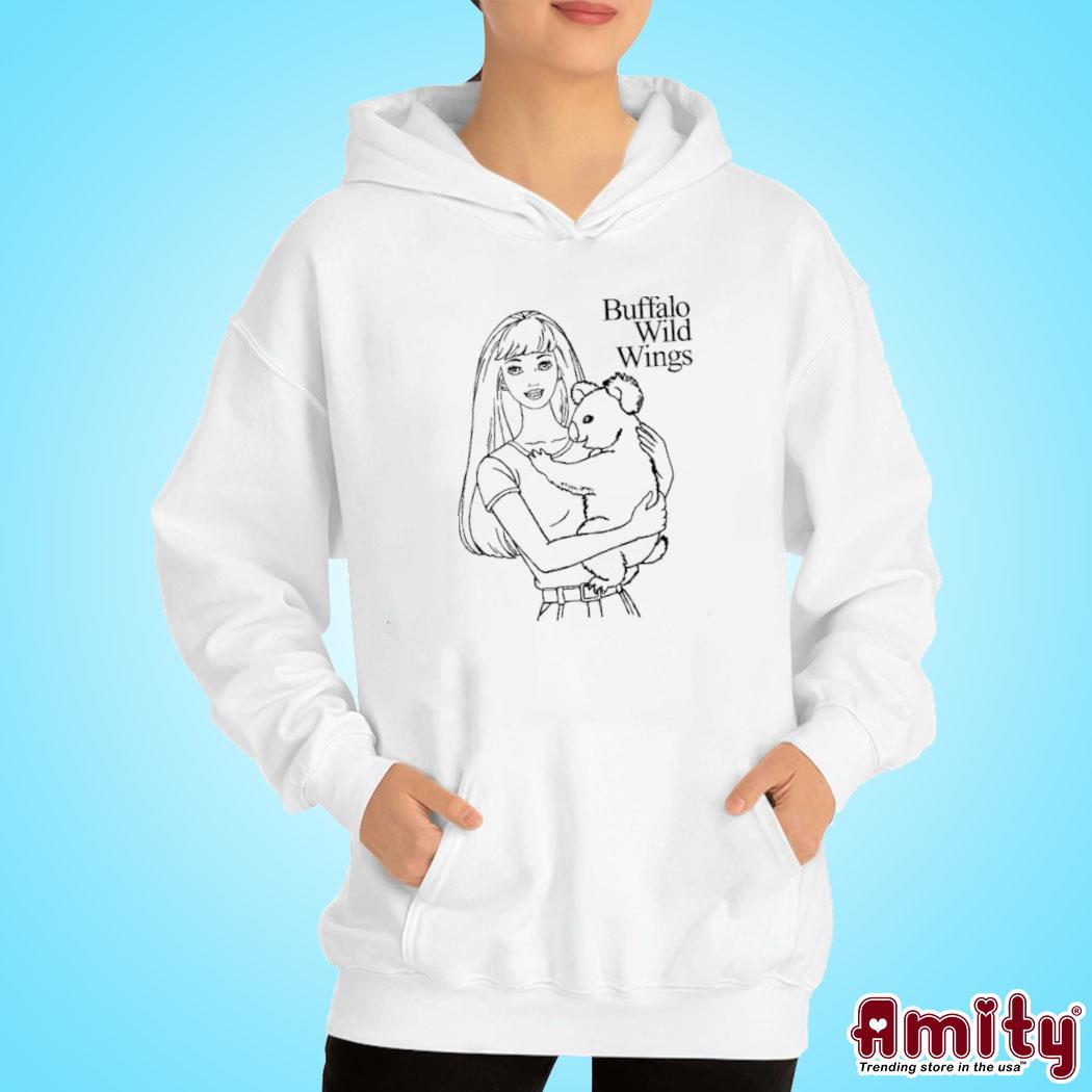 Official Lxix apparel bww buffalo wild wings barbie art design t-s hoodie