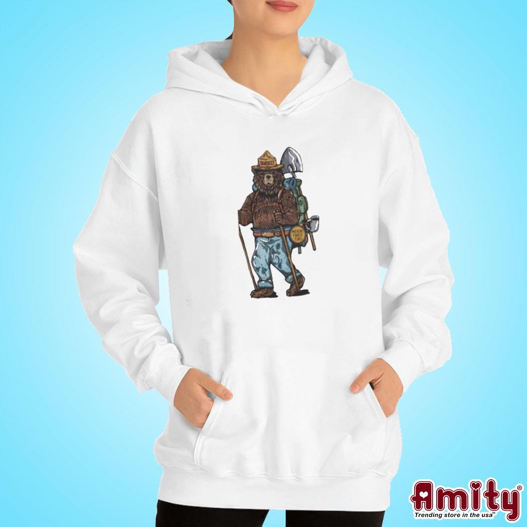 Official Miner bear cartoon art design t-s hoodie