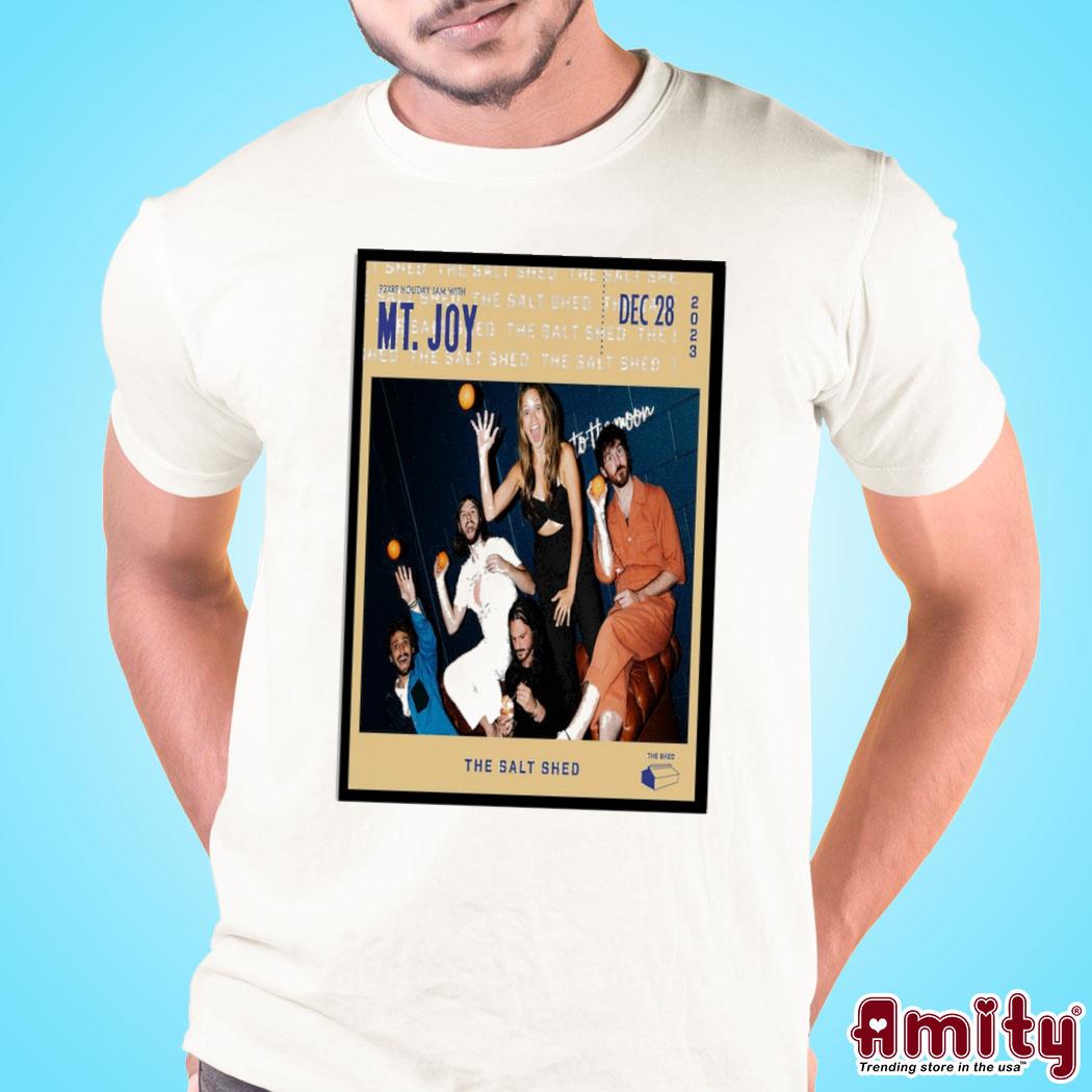 Official Mt. Joy dec 28 2023 the Salt Shed photo poster design t-shirt