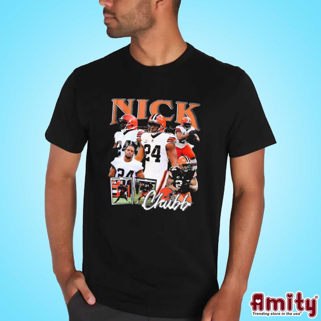 Official Nick Chubb photo design t-shirt