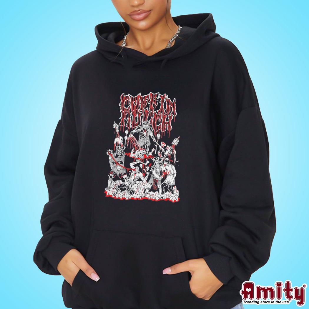 Official Night shift merch coffin mulch into the blood art design t-s hoodie