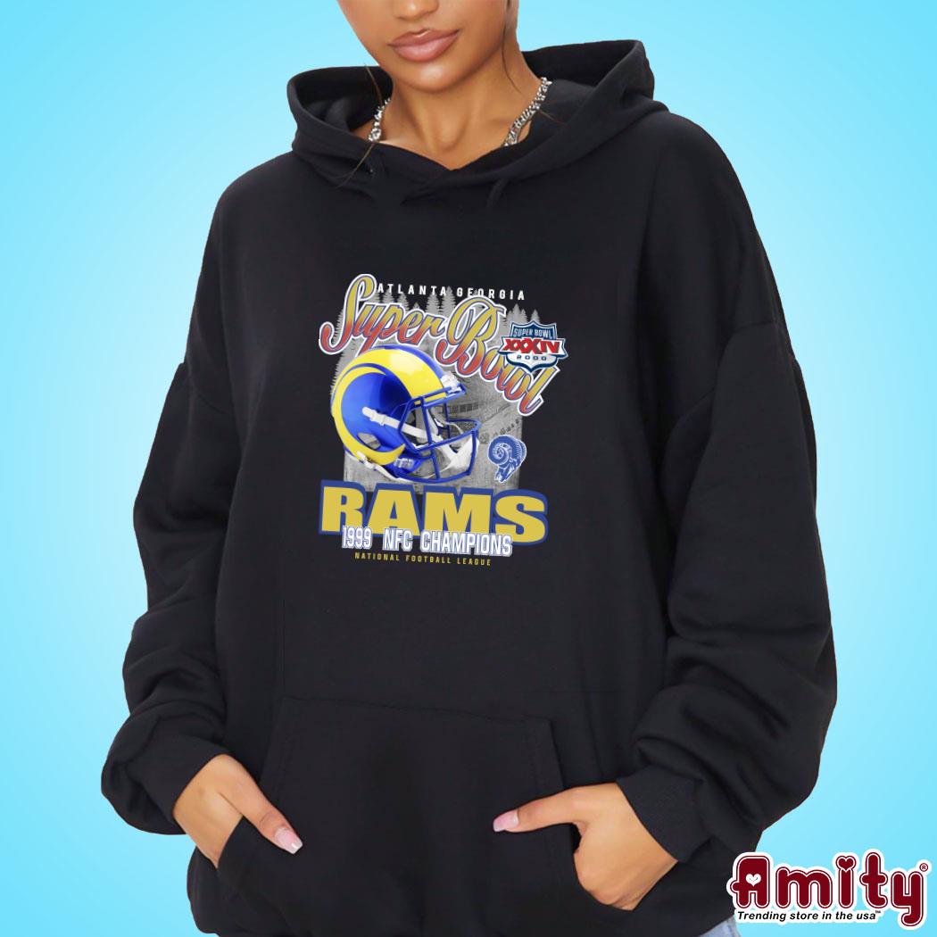 Official Official Atlanta Georgia super bowl 2000 rams 1999 NFC champions nation Football league t-s hoodie