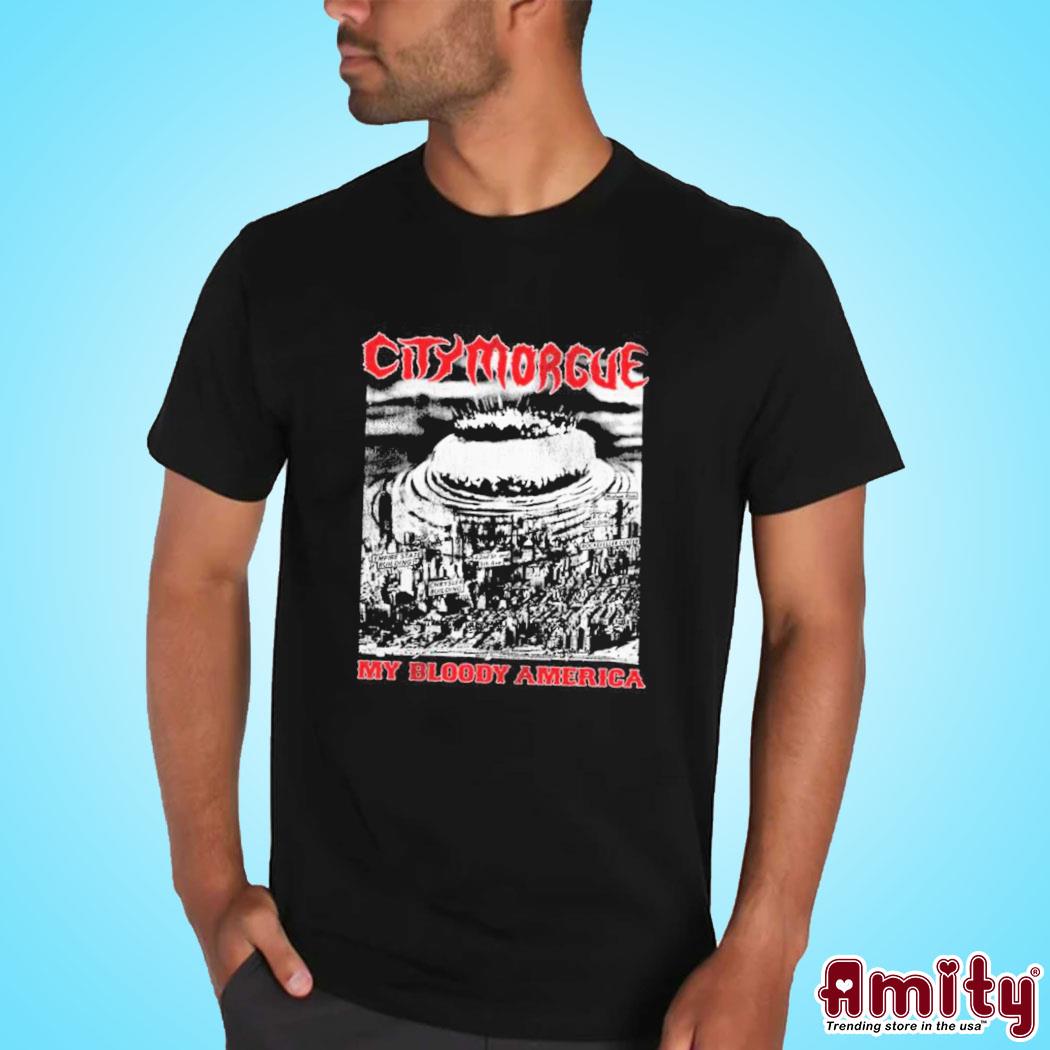 official official City Morgue Clothing Shop My Bloody America Shirt