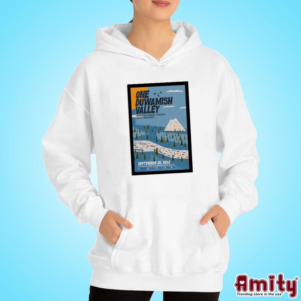 Official One Duwamish valley Seattle WA september 30 2023 art poster design t-s hoodie