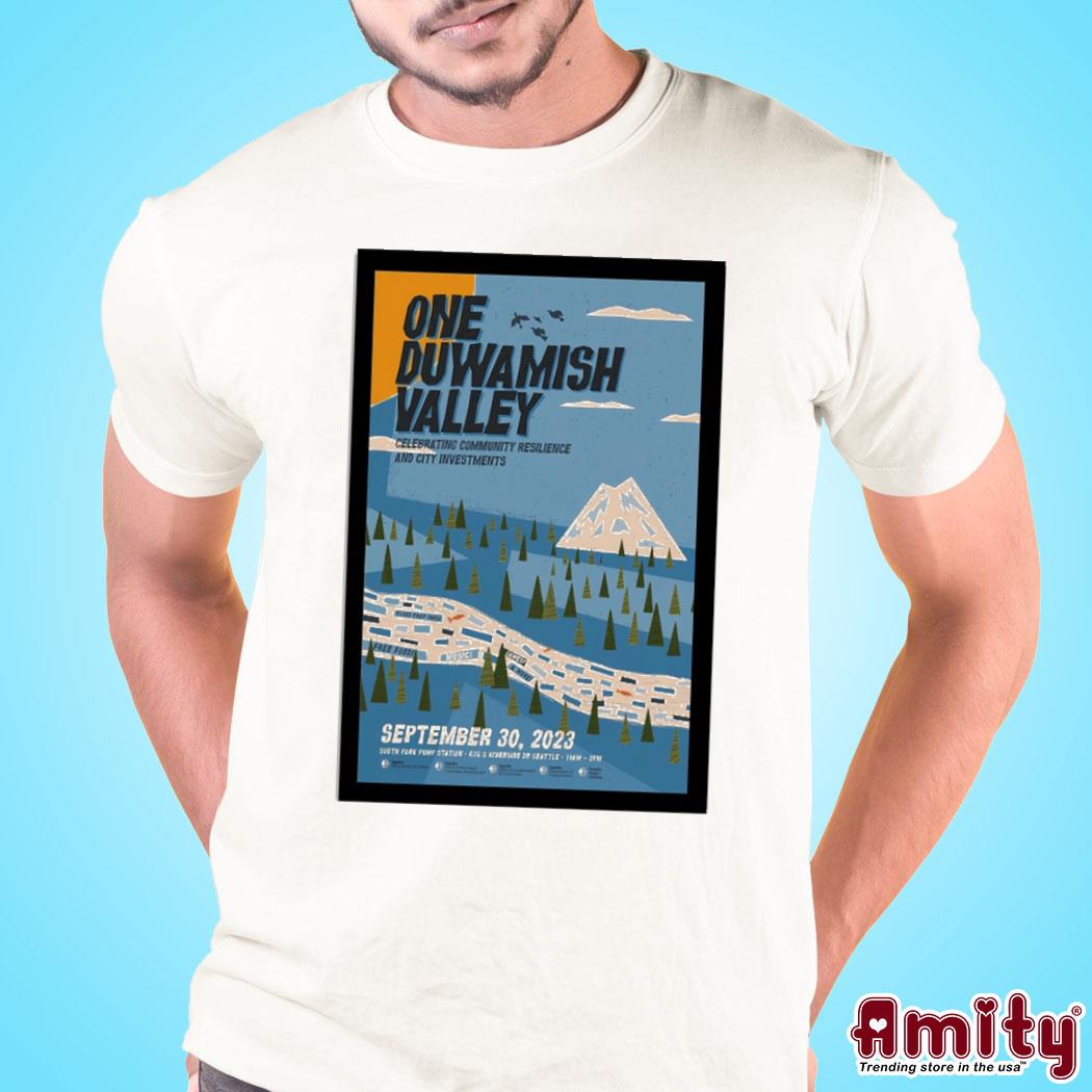 Official One Duwamish valley Seattle WA september 30 2023 art poster design t-shirt