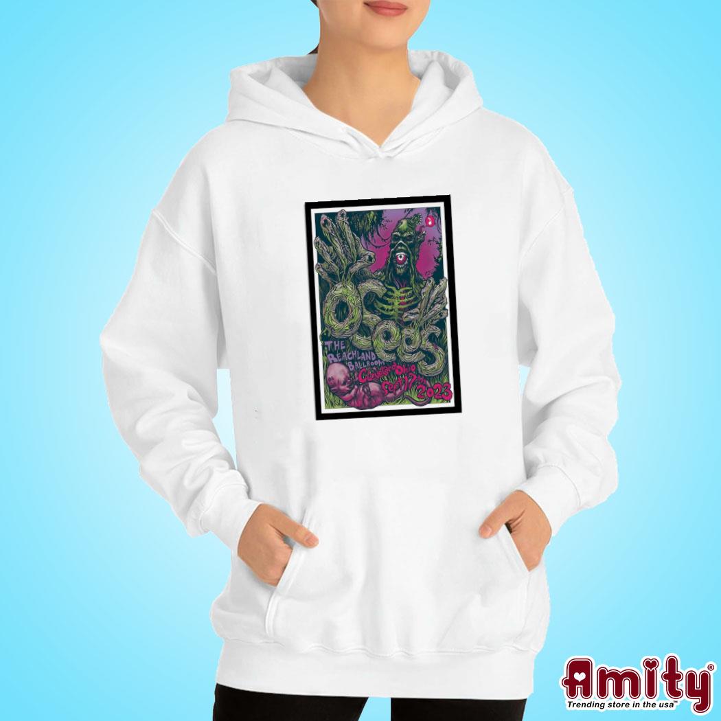 Official Osees september 17 2023 Cleveland Ohio art poster design t-s hoodie