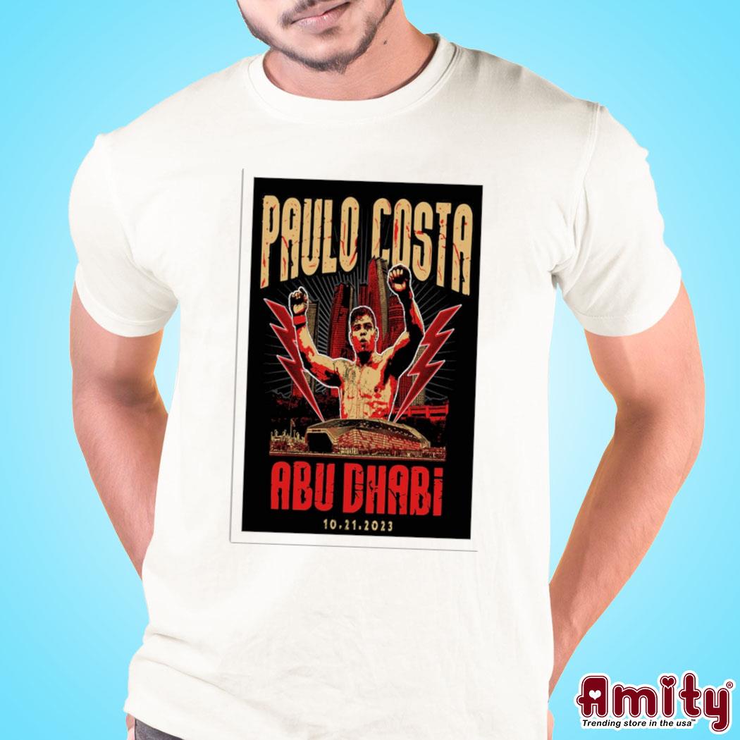 Official Paulo Costa Abu Dhabi photo poster design t-shirt