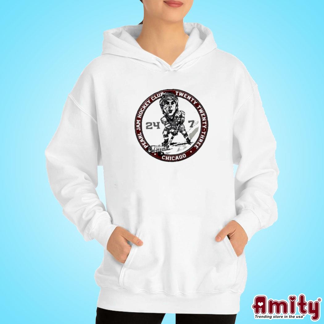 Official Pearl jam hockey club twenty twenty-three united center Chicago IL sept 5 2023 art design t-s hoodie