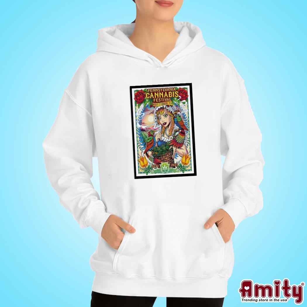 Official Pennsylvania cannafest sept 2023 Kutztown PA art poster design t-s hoodie