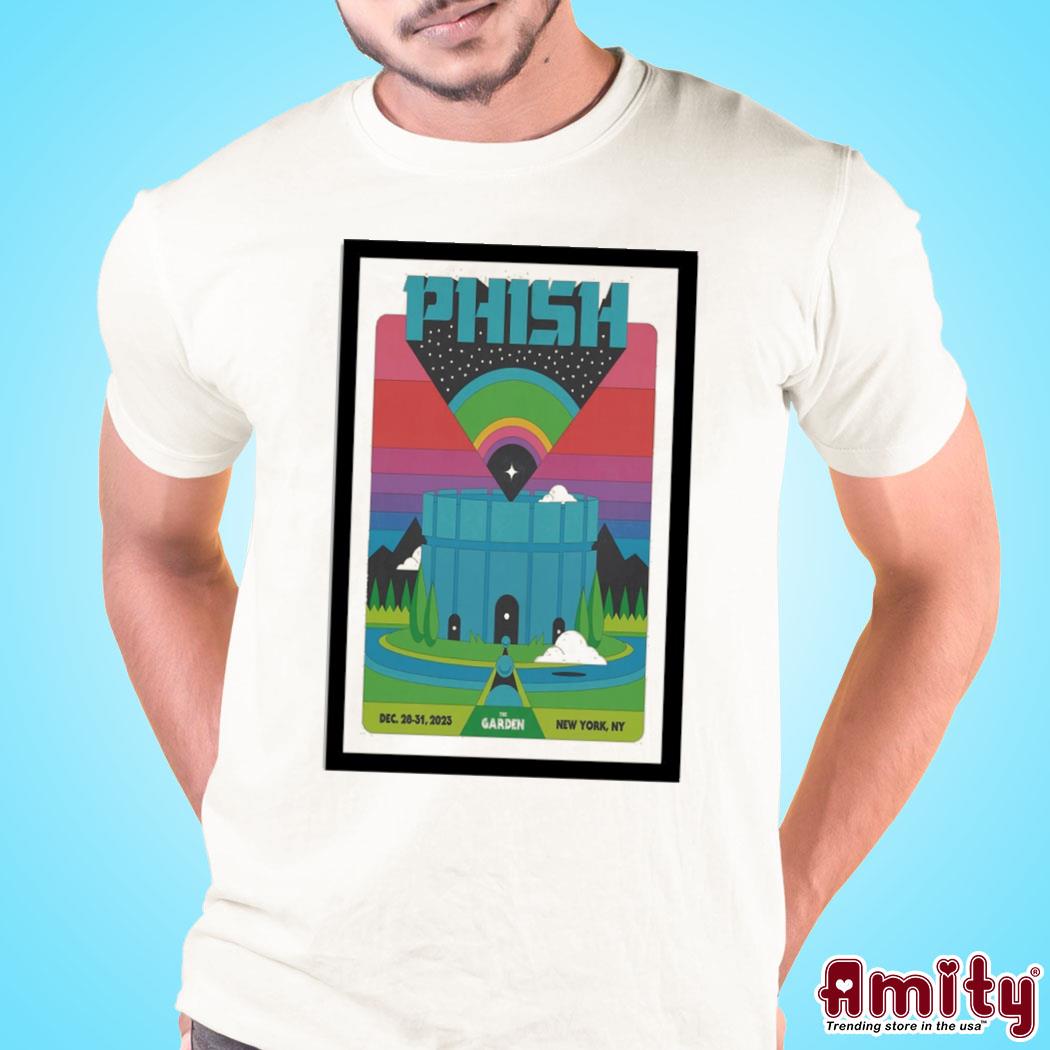 Official Phish december 28-31 2023 the garden New York NY event art poster design t-shirt