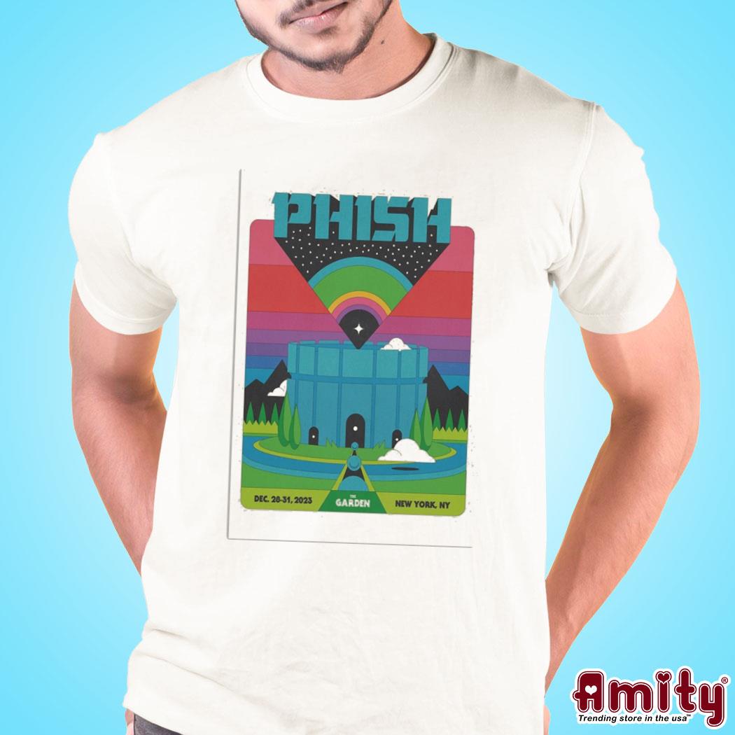 Official Phish show at the garden New York NY december 2831 2023 art poster design t-shirt