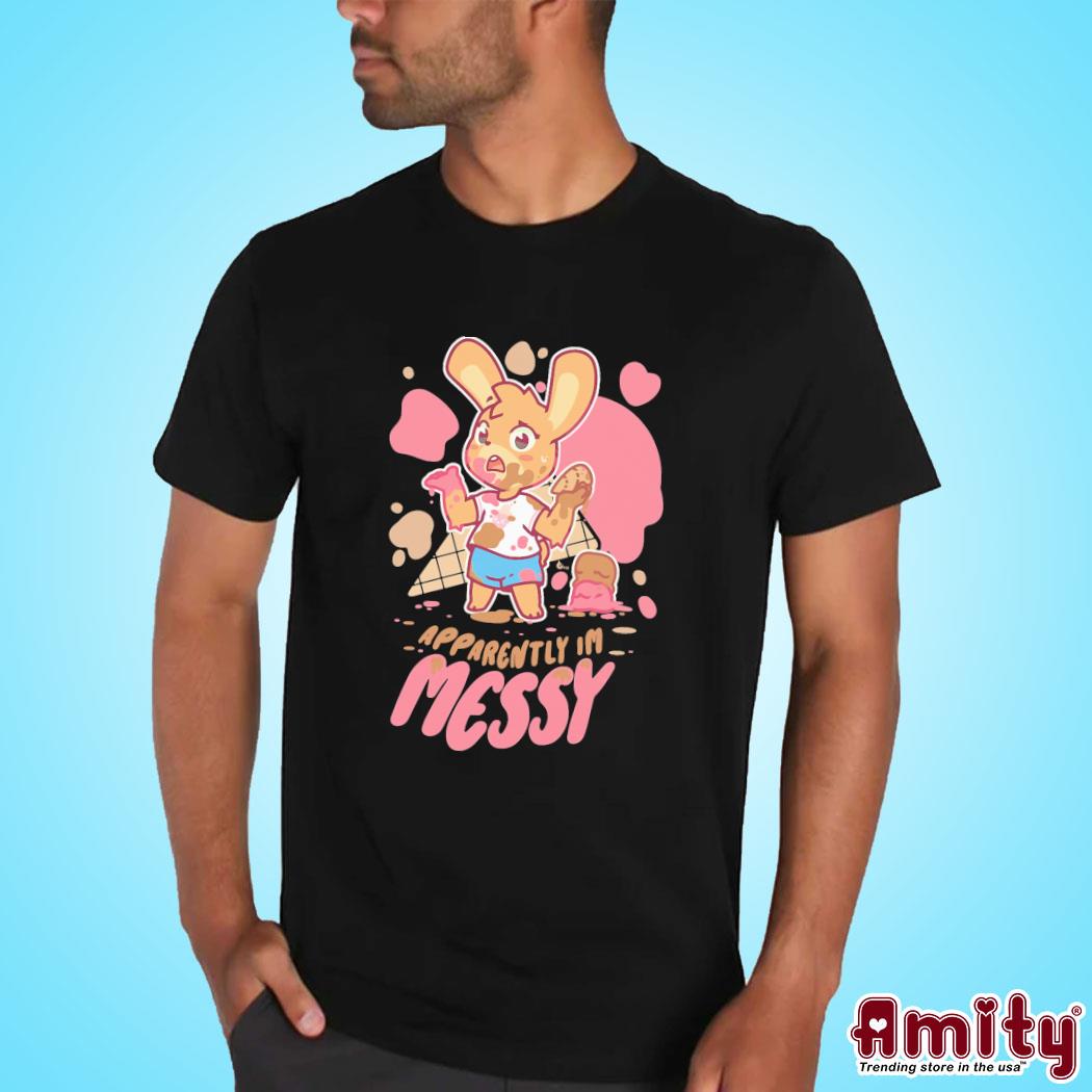 Official Pretend again apparently! I'm messy pink (owo oh woah! ) art design t-shirt