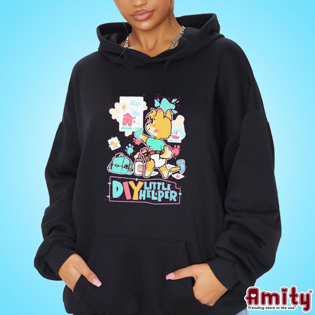 Official Pretend again diy little helper magenta uwu oooh woo pretendagain art design t-s hoodie