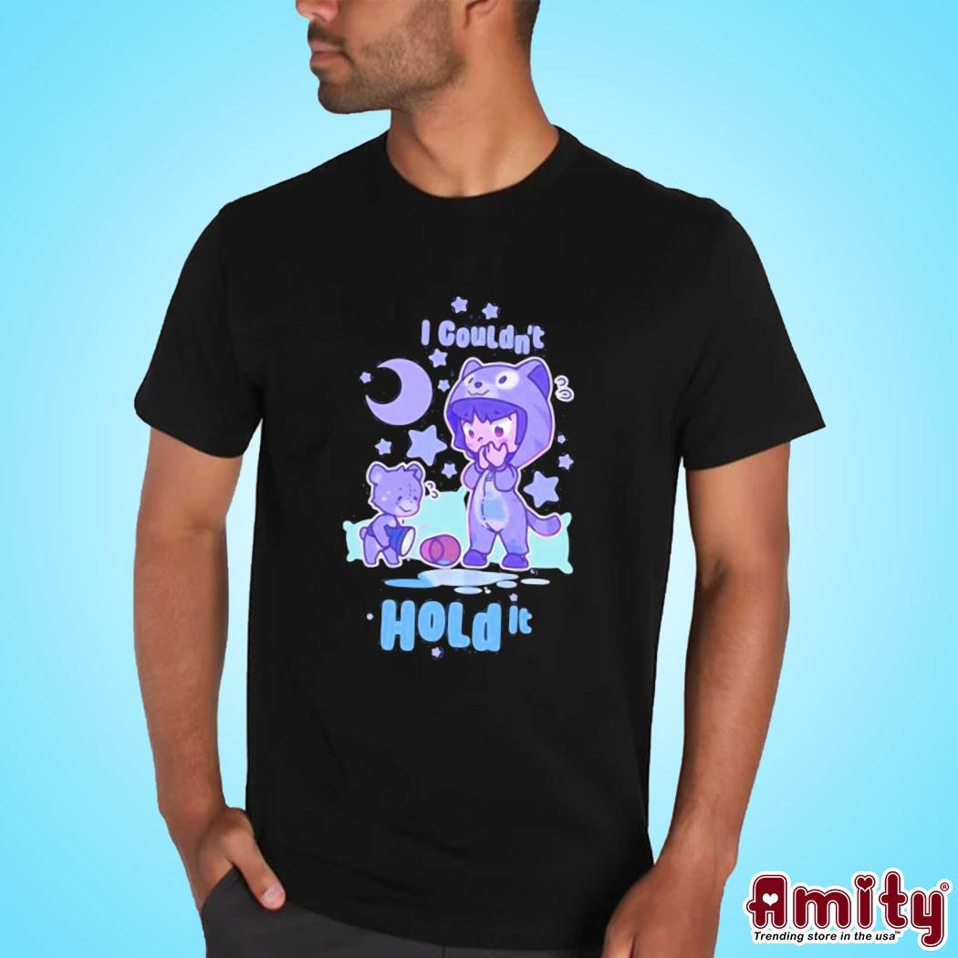 Official Pretend again I couldn't hold it! 2023 black (owo oh woah! ) pretendagain art design t-shirt