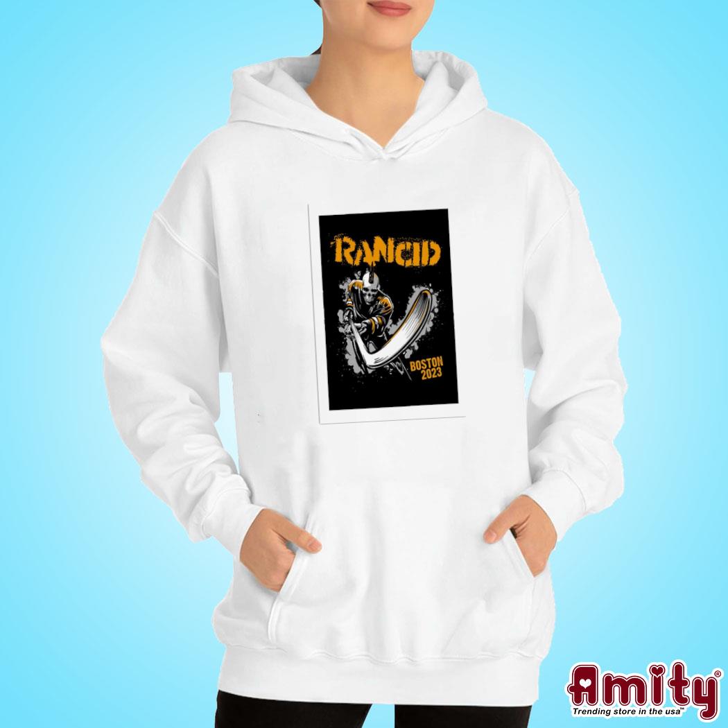 Official Rancid Boston MA sept 18 19 2023 art poster design t-s hoodie