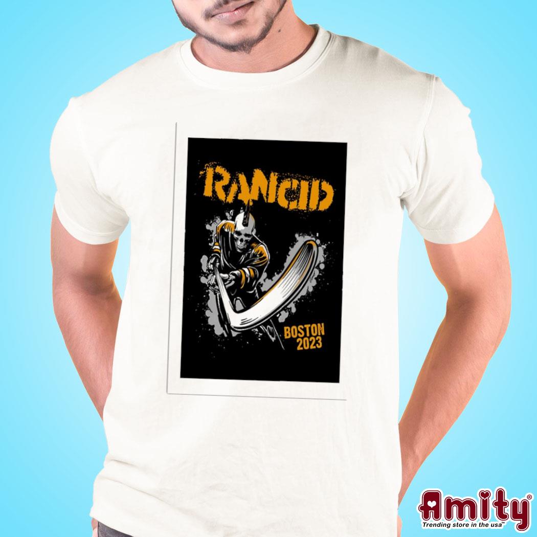 Official Rancid Boston MA sept 18 19 2023 art poster design t-shirt