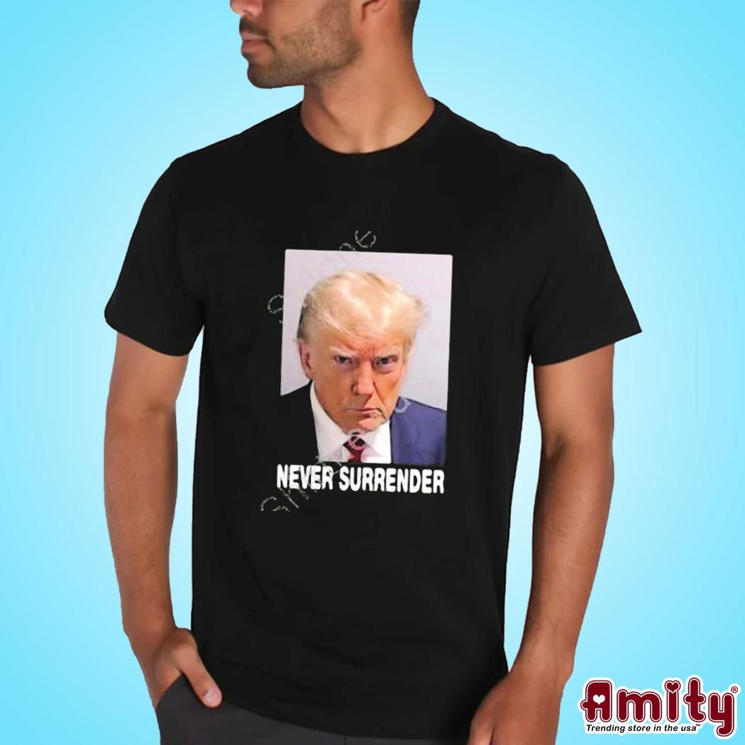 Official Ron filipkowskI Donald Trump never surrender photo design t-shirt