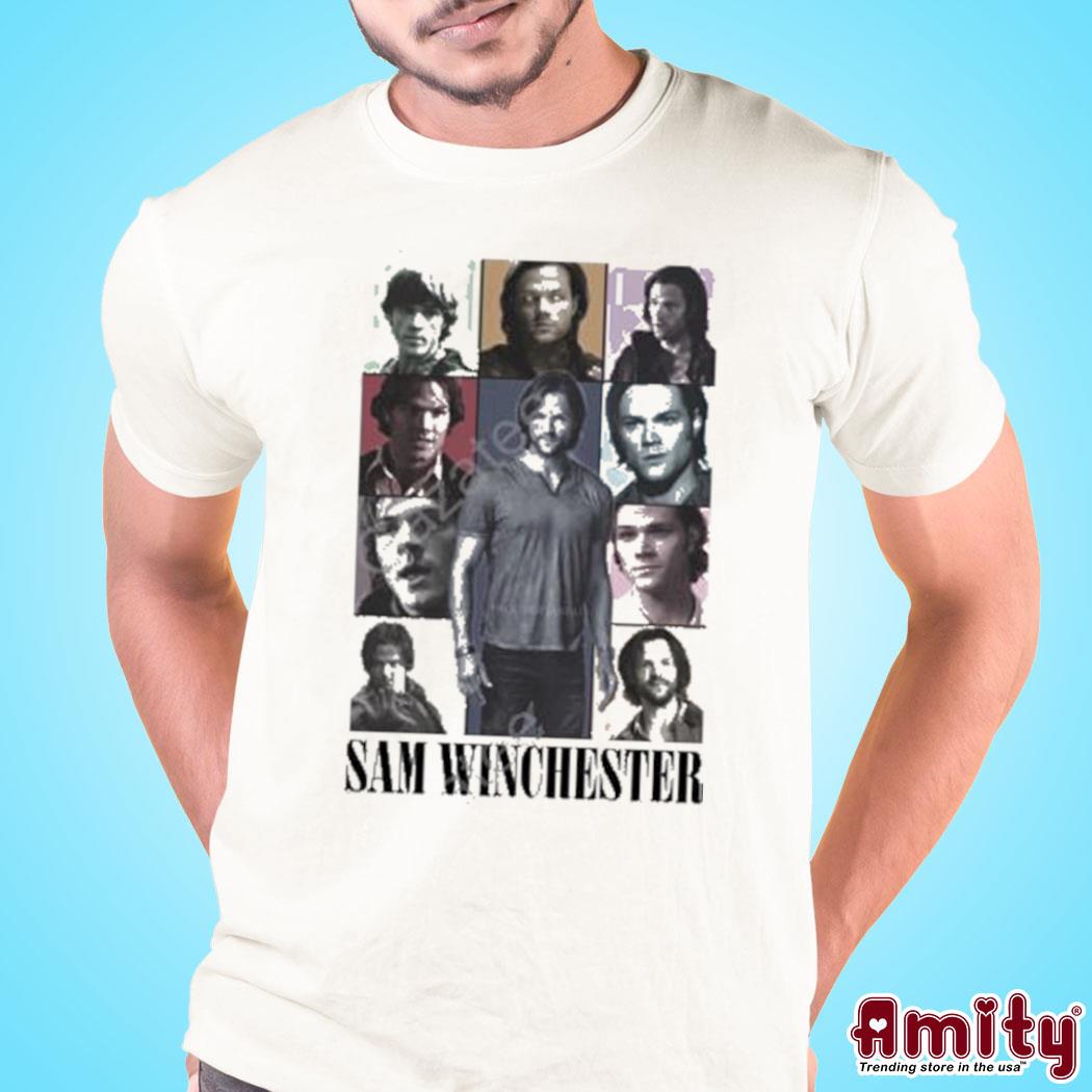 Official Sam Winchester the eras tour photo design t-shirt