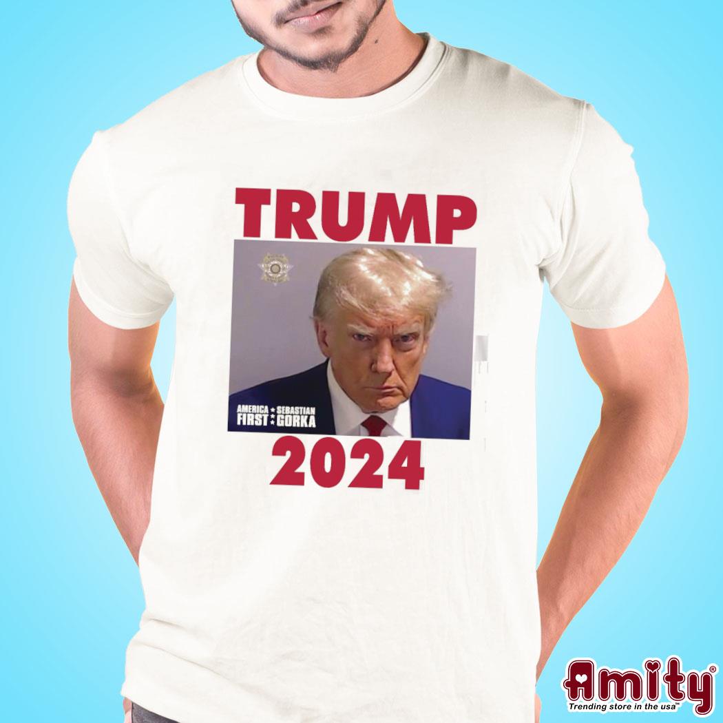 Official Sebastian gorka Trump 2024 shot photo design t-shirt